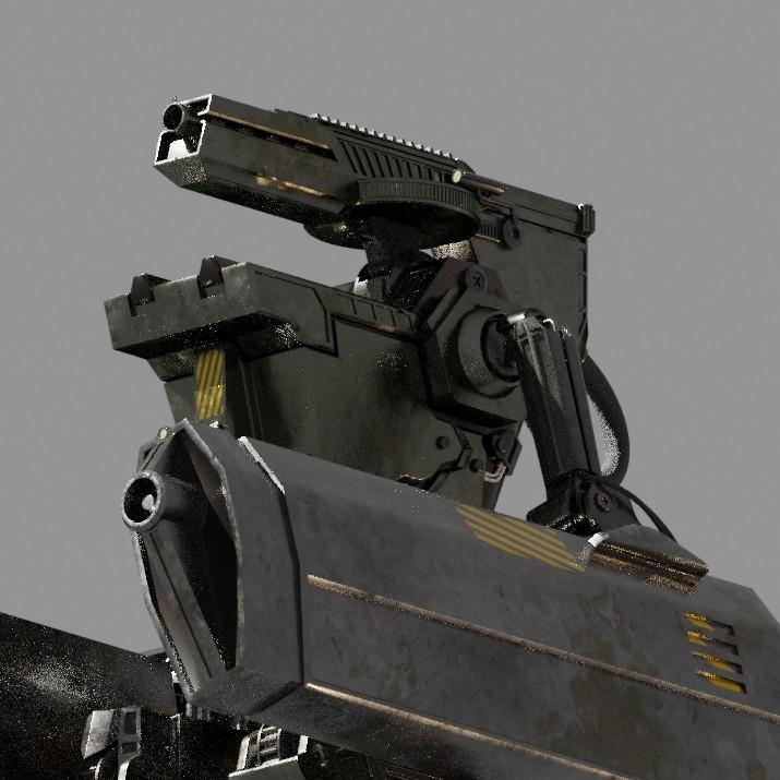 Original Design Combative Robot 3D Model